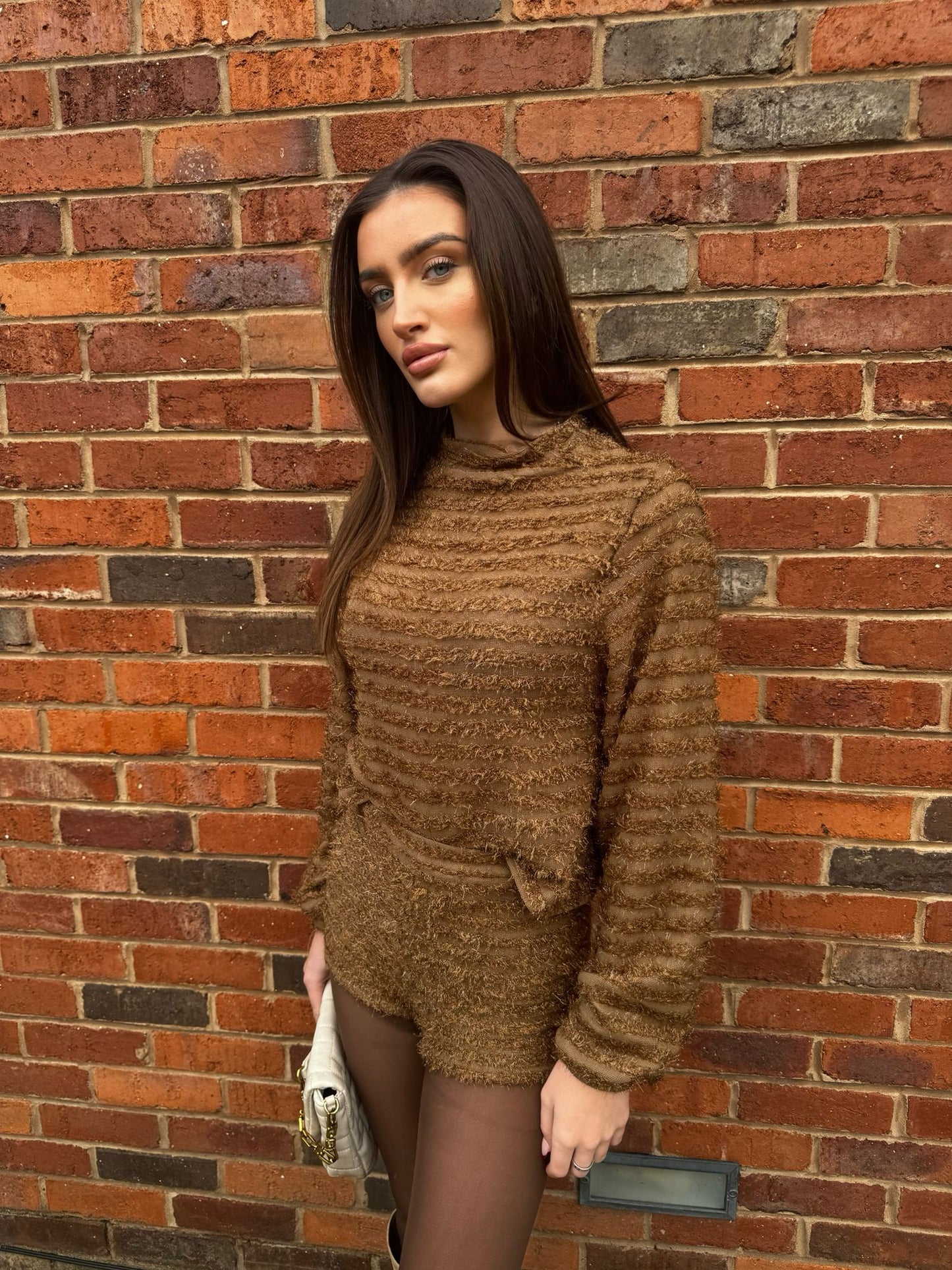 Ivy co ord brown without bow