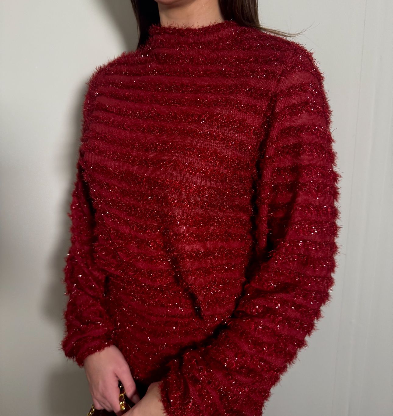 Ivy co ord burgundy without bow